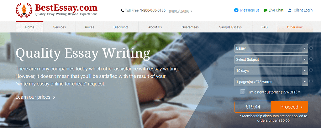 The best essay writing services